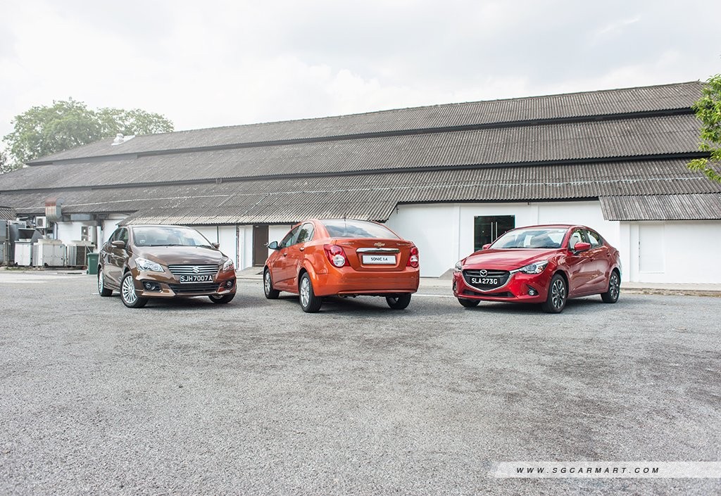 Chevrolet Sonic Sedan vs Mazda2 Sedan vs Suzuki Ciaz