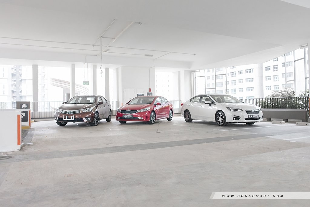 Kia Cerato K3 vs Subaru Impreza vs Toyota Corolla Altis 1.6