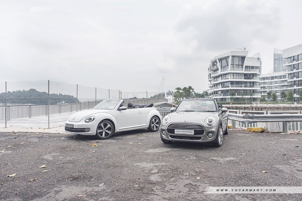 MINI Cooper Convertible 1.5 vs Volkswagen Beetle Cabriolet 1.2 TSI DSG