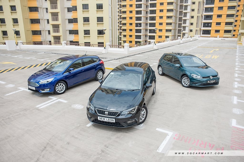 Ford Focus Hatchback vs Seat Leon vs Volkswagen Golf