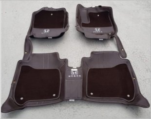 Neomat Dark Brown Leather With Pile Carpet 5D Car Mat
