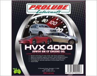 Prolube HVX 4000 20W50 SL CF Engine Oil