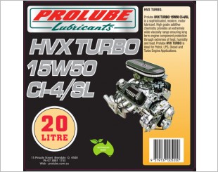 Prolube HVX Turbo 15W50 CH4 SJ Engine Oil