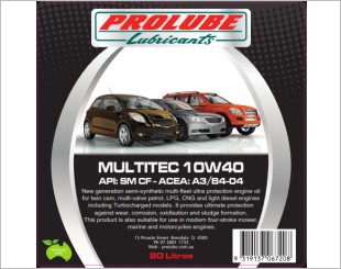 Prolube Multitec 15W40 SL CF Engine Oil