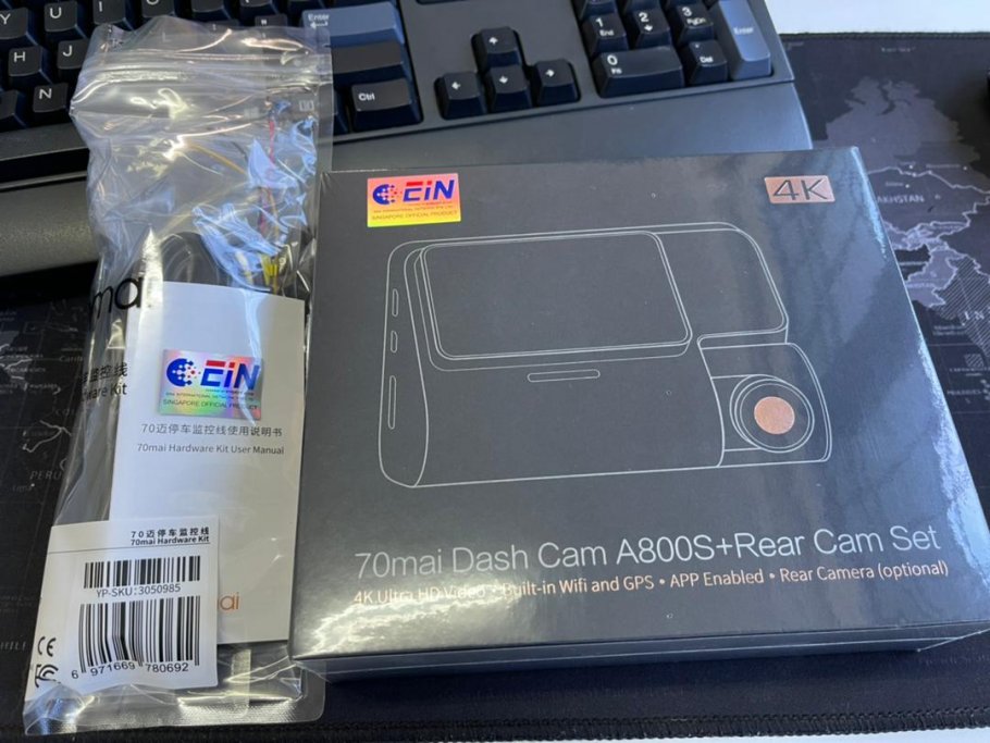 Xiaomi 70mai Dash Cam 4K A800S - Parallel Imported