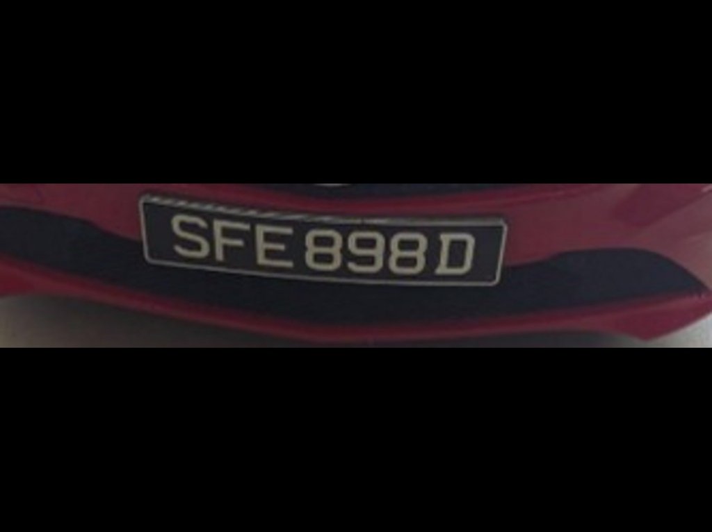 CAR PLATE FOR SALE - SFE898D